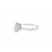 Pre-owned Platinum Pear Cut Diamond Solitaire Ring