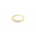 Pre-owned 9ct Yellow Half Eternity Diamond 0.20 Carat Ring