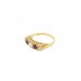 Pre-owned Vintage 9ct Yellow Gold Garnet & Pearl Ring