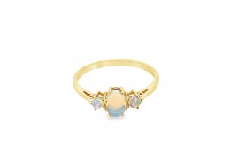 Pre-owned 9ct Yellow Gold Opal Ring
