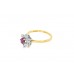 Pre-owned 9ct Gold Ruby & Cubic Zirconia Ring