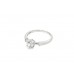Pre-owned 14ct White Gold Cubic Zirconia Ring