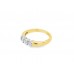 Pre-owned 18ct Yellow Gold Diamond Trilogy Ring