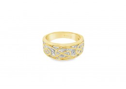Pre-owned 9ct Yellow Gold Diamond Ring