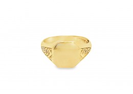 Pre-owned Vintage 9ct Gold Signet Ring
