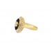 Pre-owned 18ct Yellow Gold Sapphire & Diamond Dress Ring 