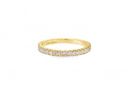 18ct Yellow Gold Diamond Band Ring 18ct Yellow Gold Diamond Band Ring
