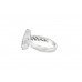 Pre-owned 18ct White Gold Pear Cut Diamond Ring