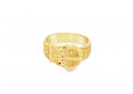 Pre-owned 9ct Yellow Gold Buckle Ring