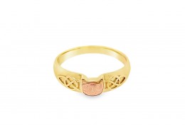 Pre-owned 9ct Gold Clogau Cat Ring Pre-owned 9ct Gold Clogau Cat Ring