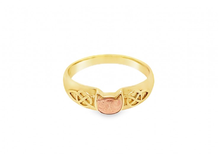 Pre-owned 9ct Gold Clogau Cat Ring Pre-owned 9ct Gold Clogau Cat Ring