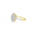 Pre-owned Vintage 18ct Yellow Gold Floral Diamond Ring