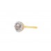 Pre-owned 18ct Yellow Gold Vintage Pearl & Diamond Cluster Ring