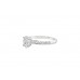 Pre-owned Platinum Oval Diamond Ring