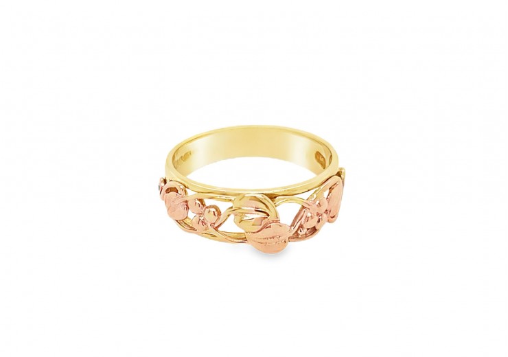 Pre-owned 9ct Yellow Gold & Rose Gold Clogau Tree of Life Ring