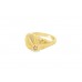 Pre-owned Vintage 9ct Yellow Gold Diamond Signet Ring