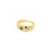 Pre-owned Antique 18ct Yellow Gold Sapphire & Diamond Ring