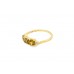 Pre-owned 9ct Yellow Gold Yellow Sapphire & Diamond Ring