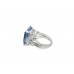 Pre-owned 14ct White Gold 15ct Aquamarine Ring Pre-owned 14ct White Gold 15ct Aquamarine Ring