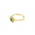 18ct Gold Emerald & Diamond Ring