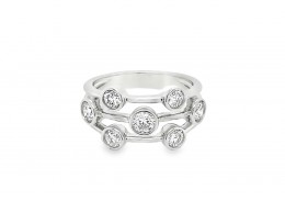18ct White Gold Lab Diamond Ring