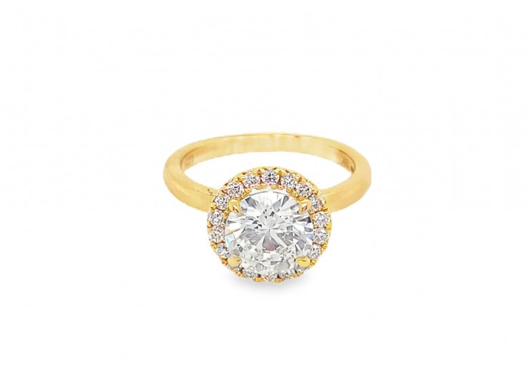 18ct Gold Lab Diamond Ring