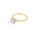 18ct Gold Lab Diamond Solitaire Ring