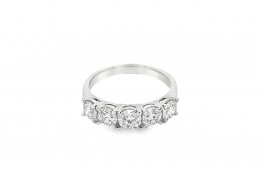Platinum Lab Diamond Eternity Ring