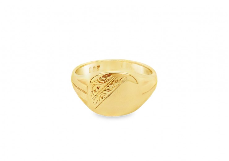 Pre-owned 9ct Gold Vintage Signet Ring