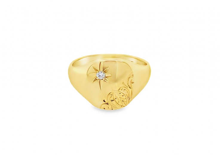 Pre-owned 18ct Gold Signet Ring