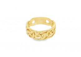 Pre-owned 9ct Yellow Gold Celtic Ring