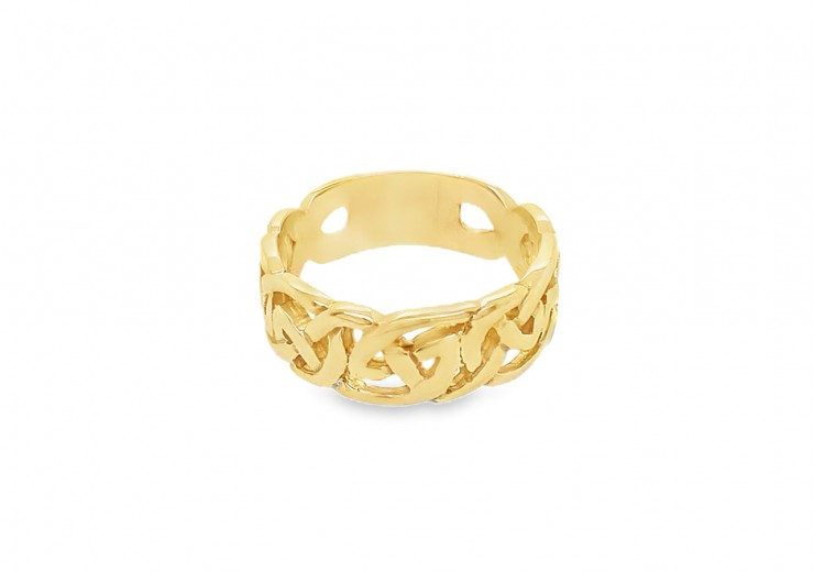 Pre-owned 9ct Yellow Gold Celtic Ring