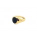 Pre-owned 9ct Yellow Gold Onyx Signet Ring