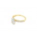 18ct Gold Oval Lab Diamond Ring