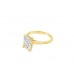 18ct Yellow Gold Lab Diamond Solitaire Ring