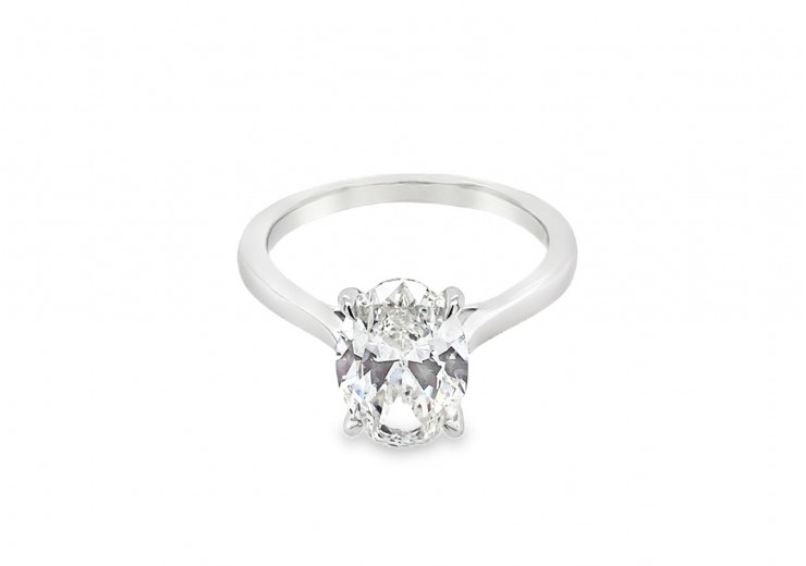 Platinum Lab Diamond Ring