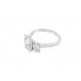 Platinum Lab Diamond Trilogy Ring
