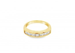 Pre-owned 9ct Gold Cubic Zirconia Eternity Ring