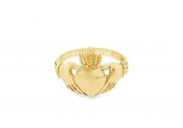 Pre-owned Vintage 9ct Gold Claddagh Ring