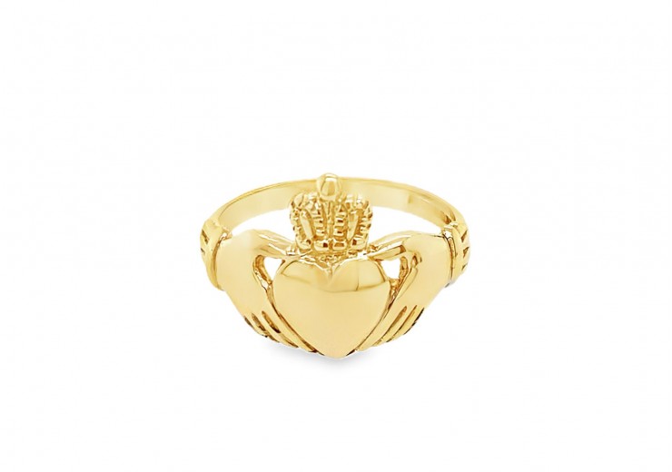 Pre-owned Vintage 9ct Gold Claddagh Ring