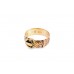 Pre-owned Antique 9ct Rose Gold Buckle Ring