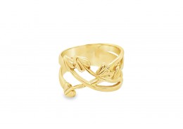 Pre-owned 9ct Gold Fancy Leaf Ring