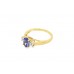 Pre-owned 9ct Gold & Tanzanite Trilogy Ring