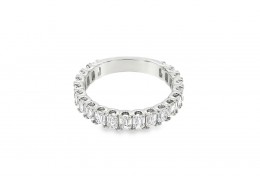 18ct White Gold Lab Diamond Eternity Ring