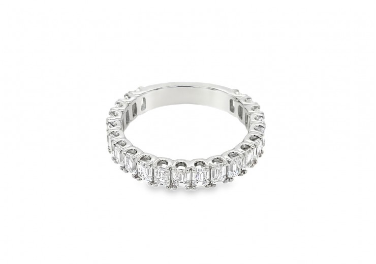 18ct White Gold Lab Diamond Eternity Ring