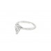 Platinum Pear Cut Lab Diamond Ring Platinum Pear Cut Lab Diamond Ring