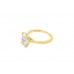 18ct Gold Lab Diamond Solitaire Ring