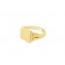Pre-owned Vintage 9ct Gold Signet Ring