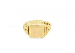 Pre-owned Vintage 9ct Gold Signet Ring