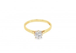 Pre-owned 9ct Gold Cubic Zirconia Ring